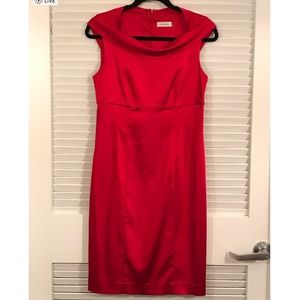 Red Cocktail Dress (Calvin Klein)